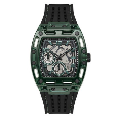 HOTGuess Men's GW0G Series| Analog Trend Watch| Polycarbonate Case| Silicone Bracelet | 50M Water Resistance