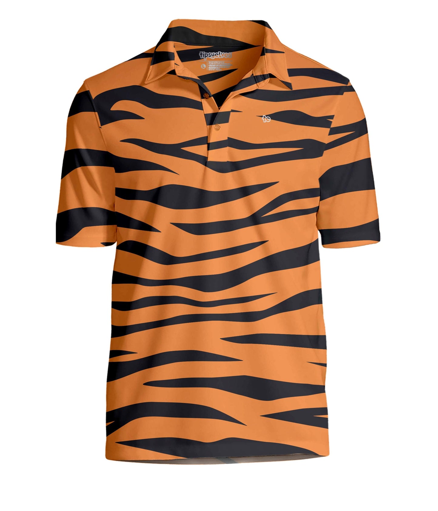 HOTTipsy Elves Men’s Golf Polo Shirt - Moisture Wicking, Stretch Fabric, Athletic Fit - Performance Polo