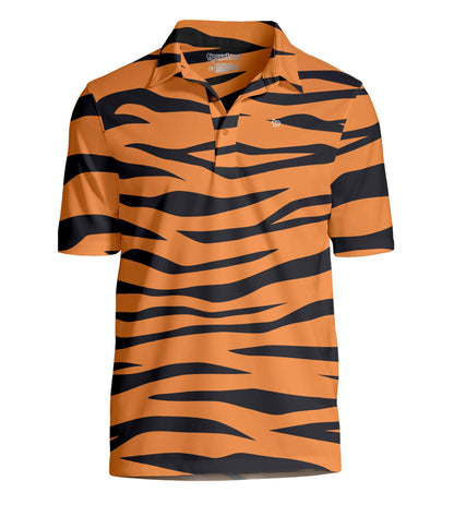 HOTTipsy Elves Men’s Golf Polo Shirt - Moisture Wicking, Stretch Fabric, Athletic Fit - Performance Polo