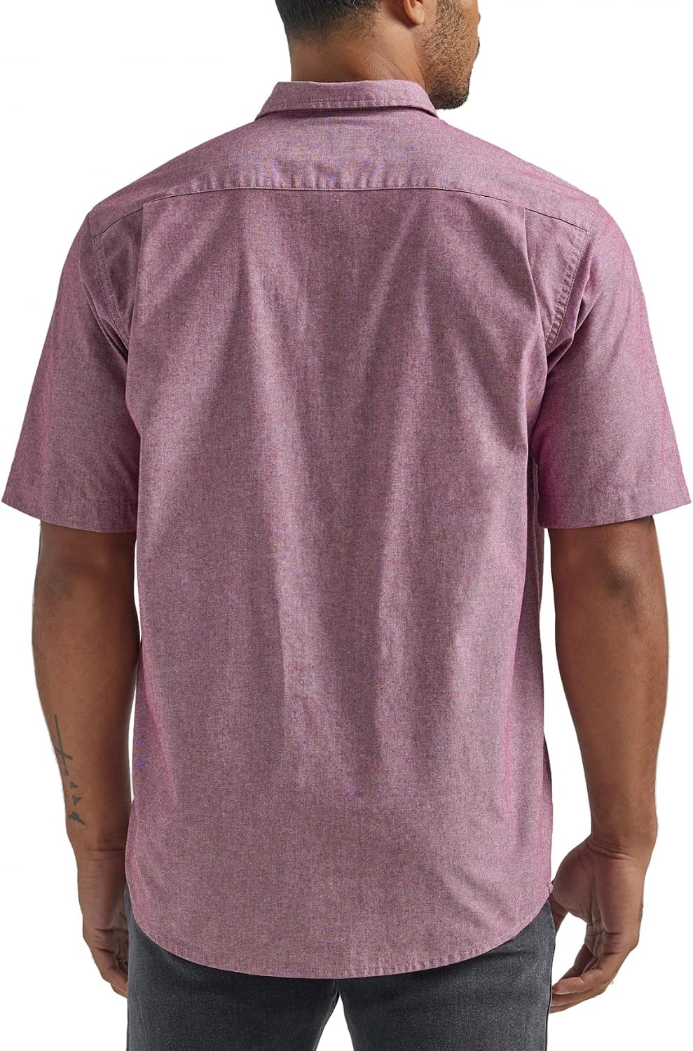 HOTWrangler Authentics Men's Short Sleeve Classic Woven Shirt