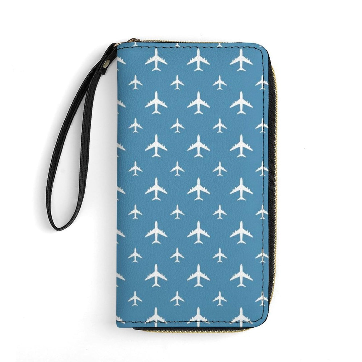 HOTCute Multi-layer Airplane Leather Wallet for Womens Birthday, High Capacity, Ideal Gift