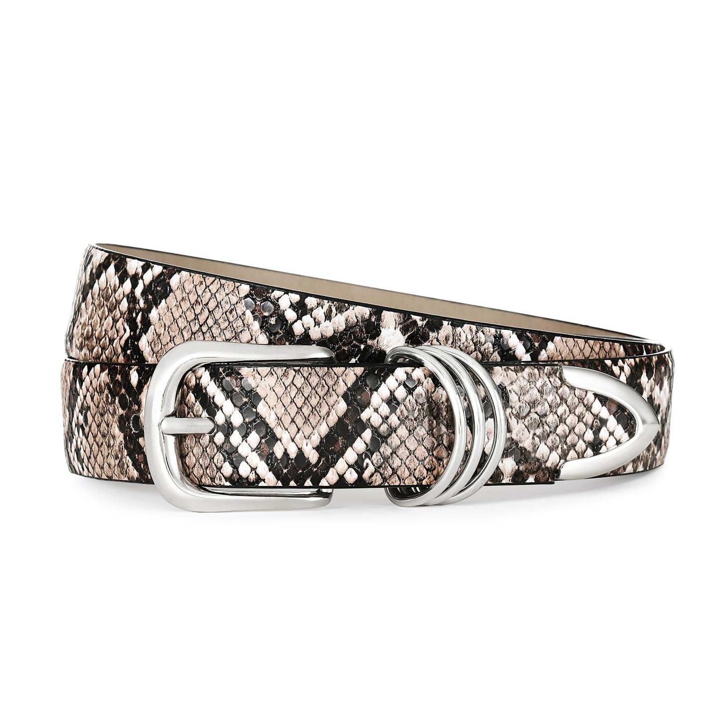 HOTBelts for Women with Gold Buckle Faux Leather Belts Fashion Casual belts for jeans