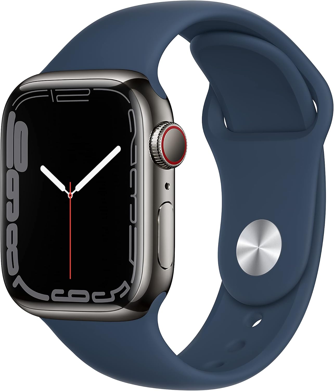 HOTApple Watch Series 7 (GPS, 41MM) - Starlight Aluminum Case with Starlight Sport Band (Renewed Premium)