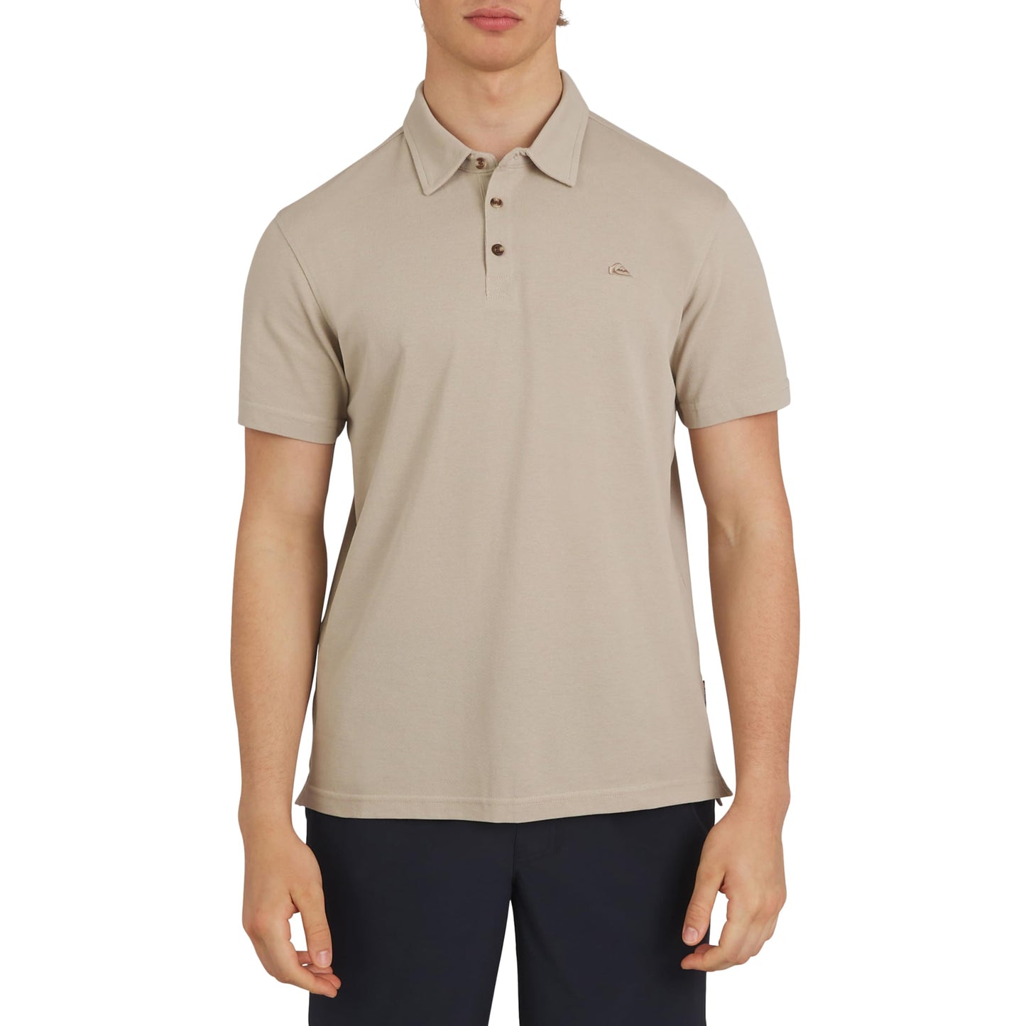 HOTQuiksilver Men's Regular Fit Premium Soft Short Sleeve Oxford Polo Shirt
