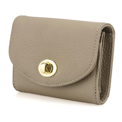 HOTLuxury Quilted Leather Card Holder Wallet Credit Card Holder Wallet Small Wallet Compact Wallet Coin Purse Business Card Holder Gift for Women Gift for Girl (Beige)