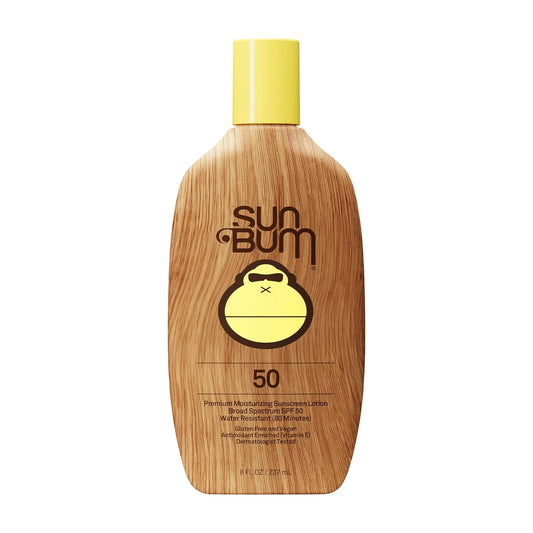 HOTSun Bum Original SPF 50 Sunscreen Body Lotion - Broad Spectrum Moisturizing Sunscreen with Vitamin E - Hawaii 104 Act Compliant (Made without Octinoxate & Oxybenzone) - 8 oz
