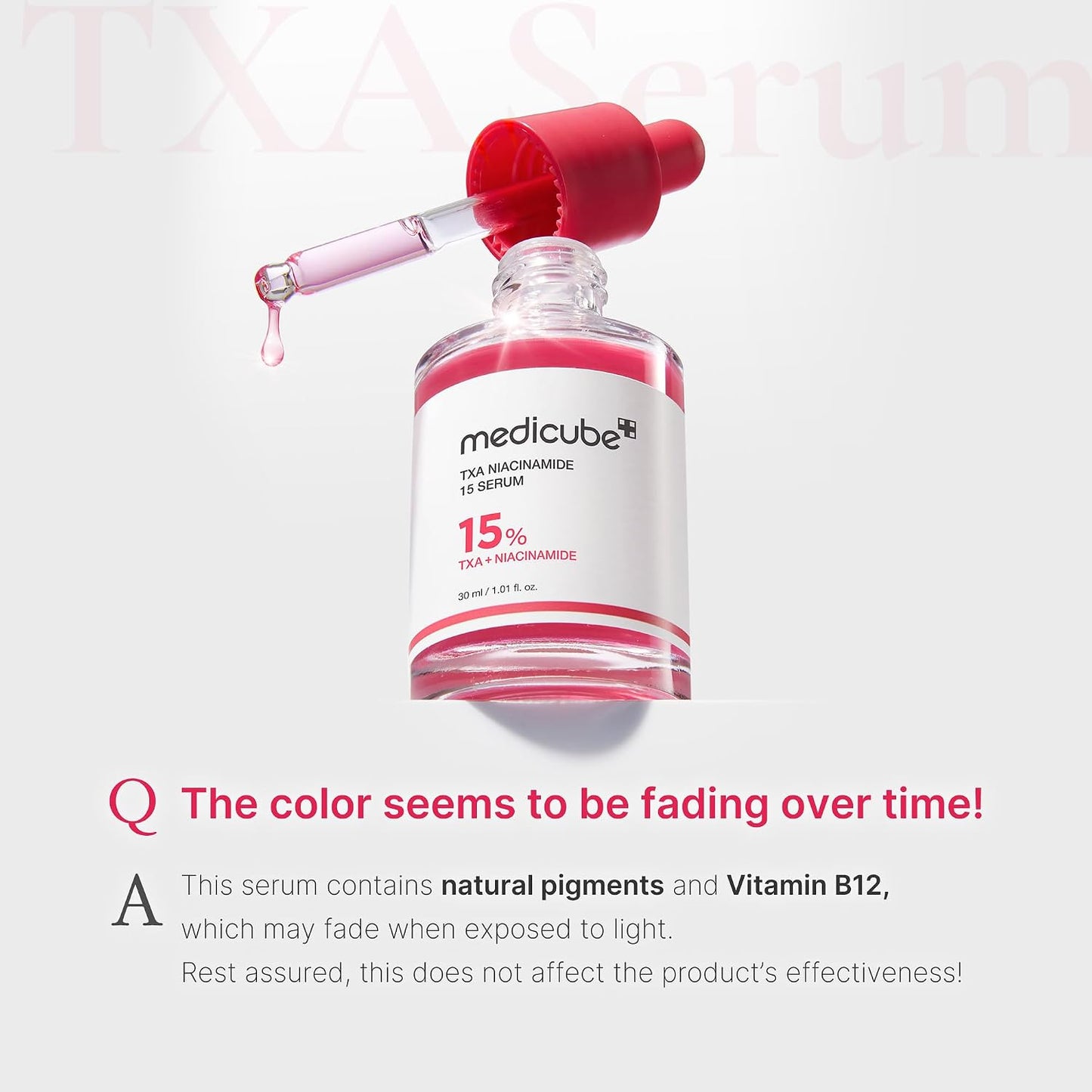 HOTmedicube TXA&Niacinamide 15% Glow Serum | Lightweight Daily Serum - For Uneven Skin Tone, Texture, and After Spot Care, High-Potency Tranexamic Acid 5%, 1.01 fl.oz