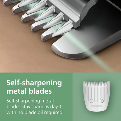 HOTNorelco Philips All-in-One 3000 Series 13 in 1 Trimmer for Men, Beard Trimmer & Head Hair Clipper, Full Metal Self-Sharpening Blades & 8 Length Settings, MG3939/50