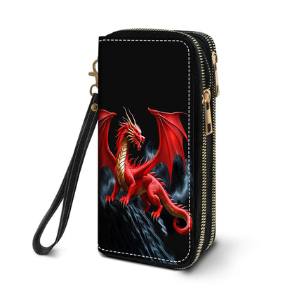 HOTWomen's Large Capacity Wallet PU Leather Double Zipper Clutch Purse Multifunctional Wallet with Removable Wristlet Strap for Smart Phone/Coin/Card/Cash, Floral Quotes Bible Verse Philippians 4-13