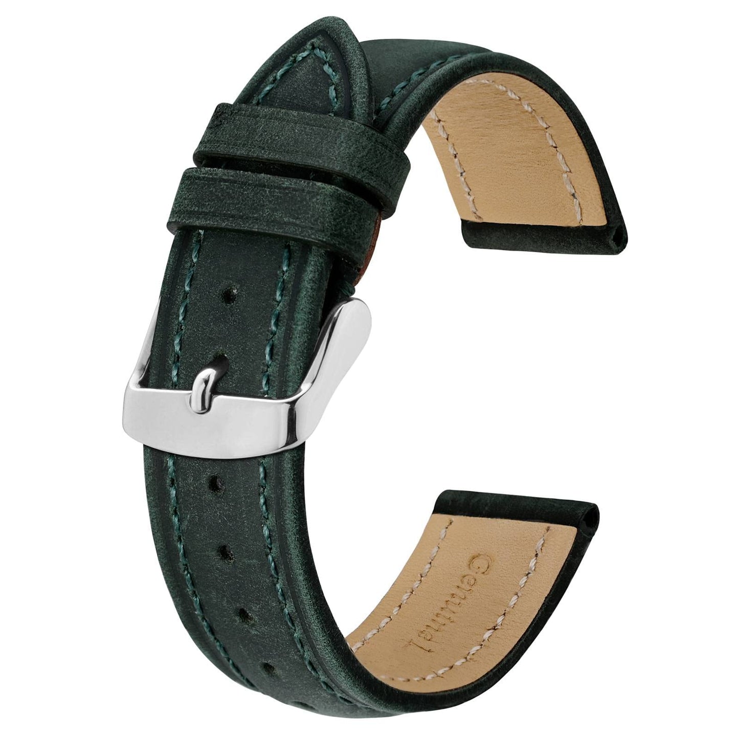 HOTBISONSTRAP Watch Strap, Vintage Leather Replacement Bracelet, Band Width-14mm 15mm 16mm 17mm 18mm 19mm 20mm 21mm 22mm 23mm 24mm