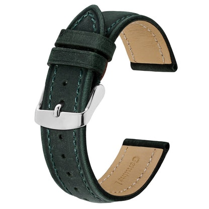 HOTBISONSTRAP Watch Strap, Vintage Leather Replacement Bracelet, Band Width-14mm 15mm 16mm 17mm 18mm 19mm 20mm 21mm 22mm 23mm 24mm