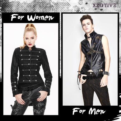HOTXZQTIVE Studded Belt Metal Punk Rock Rivet Belts for Women/Men Punk Leather Belt Gothic Belt Accessories for Jeans Pants