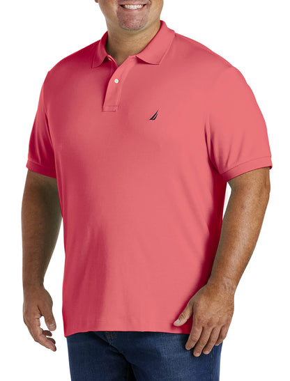 HOTNautica Men's Classic Fit Short Sleeve Dual Tipped Collar Polo Shirt