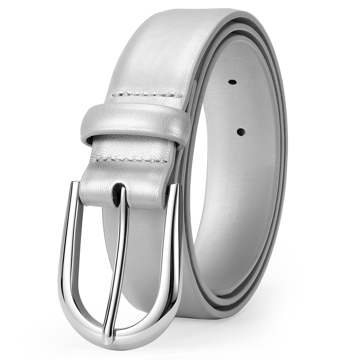 HOTWomen Belt for Jeans Pants Fashion Gold Buckle Ladies Dress Waist Belt