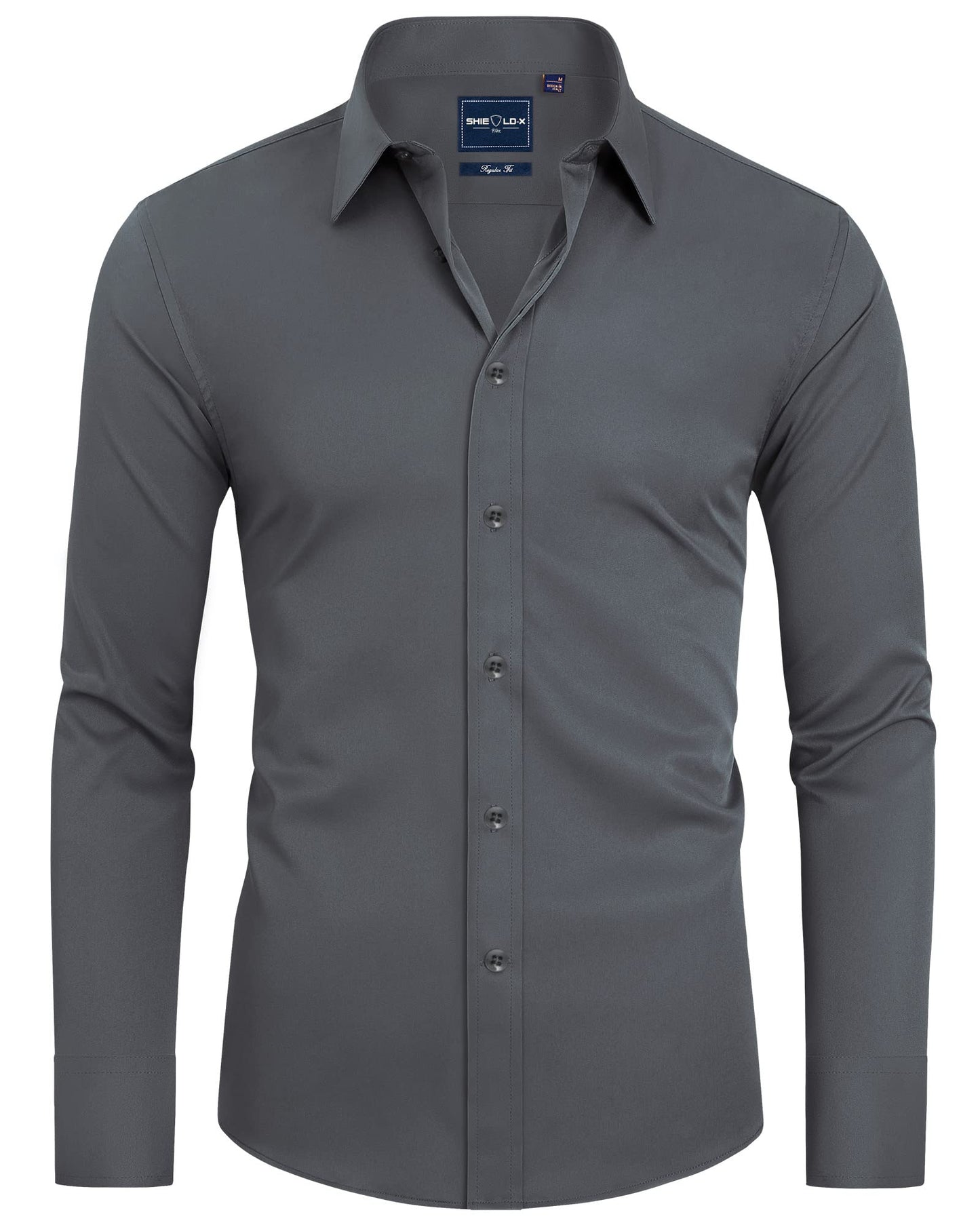 HOTAlimens & Gentle Slim Fit Dress Shirts for Men Long Sleeve Stretch Stain Proof Wrinkle Free Button Down Shirts Formal Shirts