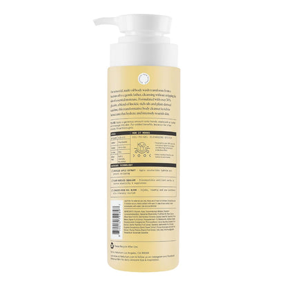 HOTNaturium The Glow Getter Multi-Oil Hydrating Body Wash, Gentle Cleanser, 16.9 oz