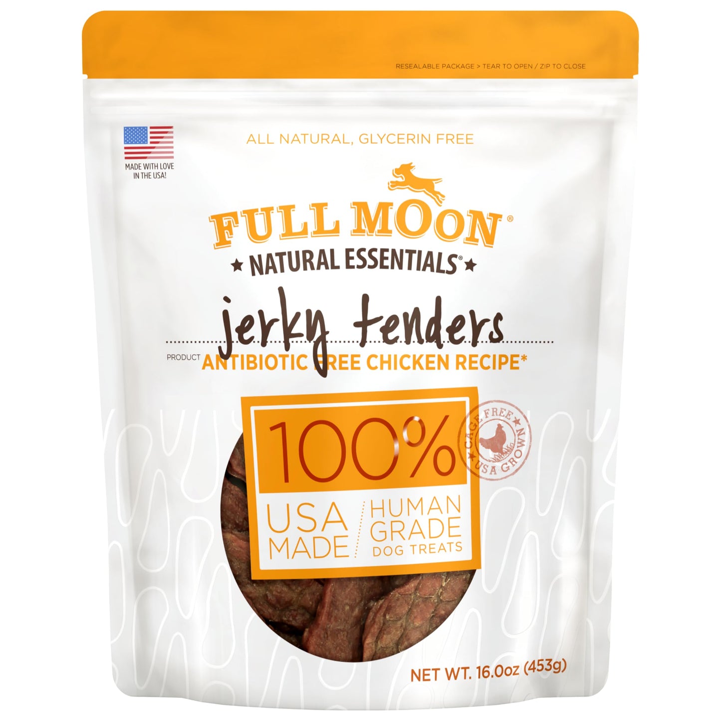 HOTFull Moon Chicken Jerky Tenders Healthy All Natural Dog Treats Human Grade Made in USA 26 oz