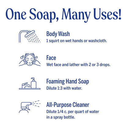 HOTDr. Bronner's Pure-Castile Magic Liquid Soap - Made with Regenerative Organic Certified Oils- 18-in-1 Uses for Face, Body, Hand, Hair, Laundry & More- Vegan, Non-GMO- Body Wash- Peppermint,32oz