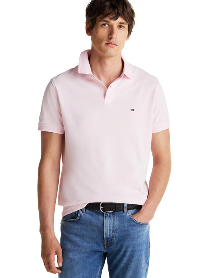 HOTTommy Hilfiger Men's Short Sleeve Polo Shirts in Classic Fit with Stretch and Organic Pique Cotton