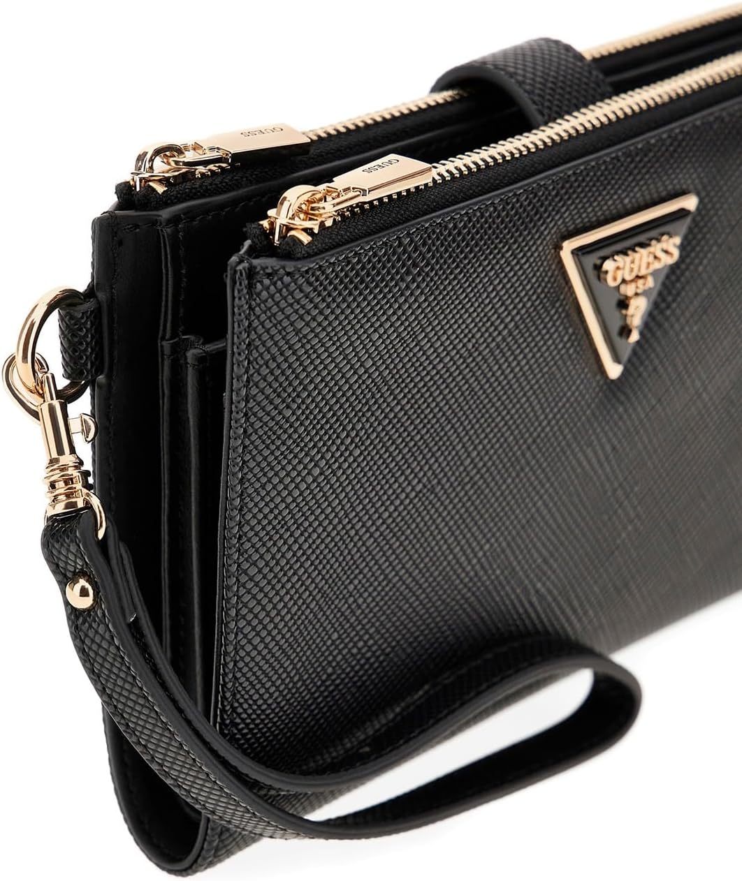 HOTLaurel II Double Zip Organizer Wallet