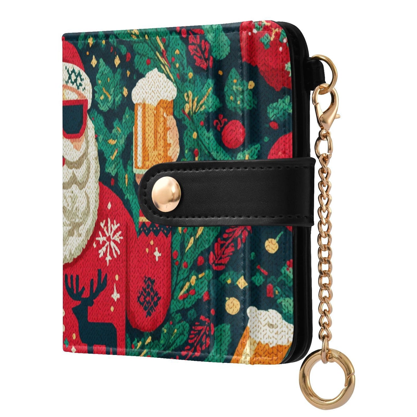 HOTElegant Peonies and Irises Rfid Women Wallet 1 Pack Cute Coin Purse PU Leather Small Wallets Credit Card Holder Bifold Zipper Thin Travel Wallet for Female Ladies Teen Girls Girly