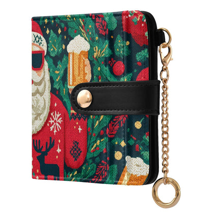 HOTElegant Peonies and Irises Rfid Women Wallet 1 Pack Cute Coin Purse PU Leather Small Wallets Credit Card Holder Bifold Zipper Thin Travel Wallet for Female Ladies Teen Girls Girly