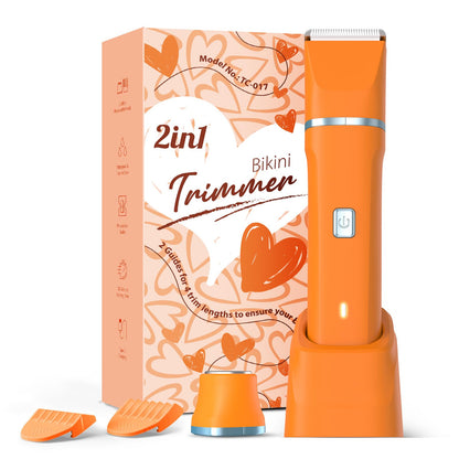 HOTRisina Bikini Trimmer for Women - Painless Electric Razors for Silk Skin,Cordless Body Shaver with Ceramic Blade, Replaceable Lady Razor, IPX7 Waterproof & Easy Cleaning, Birthday Gifts for Women
