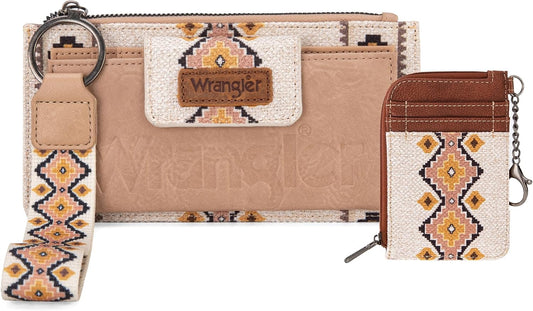 HOTMontana West Wrangler Boho Aztec Credit Card Holder and Wristlet Wallet