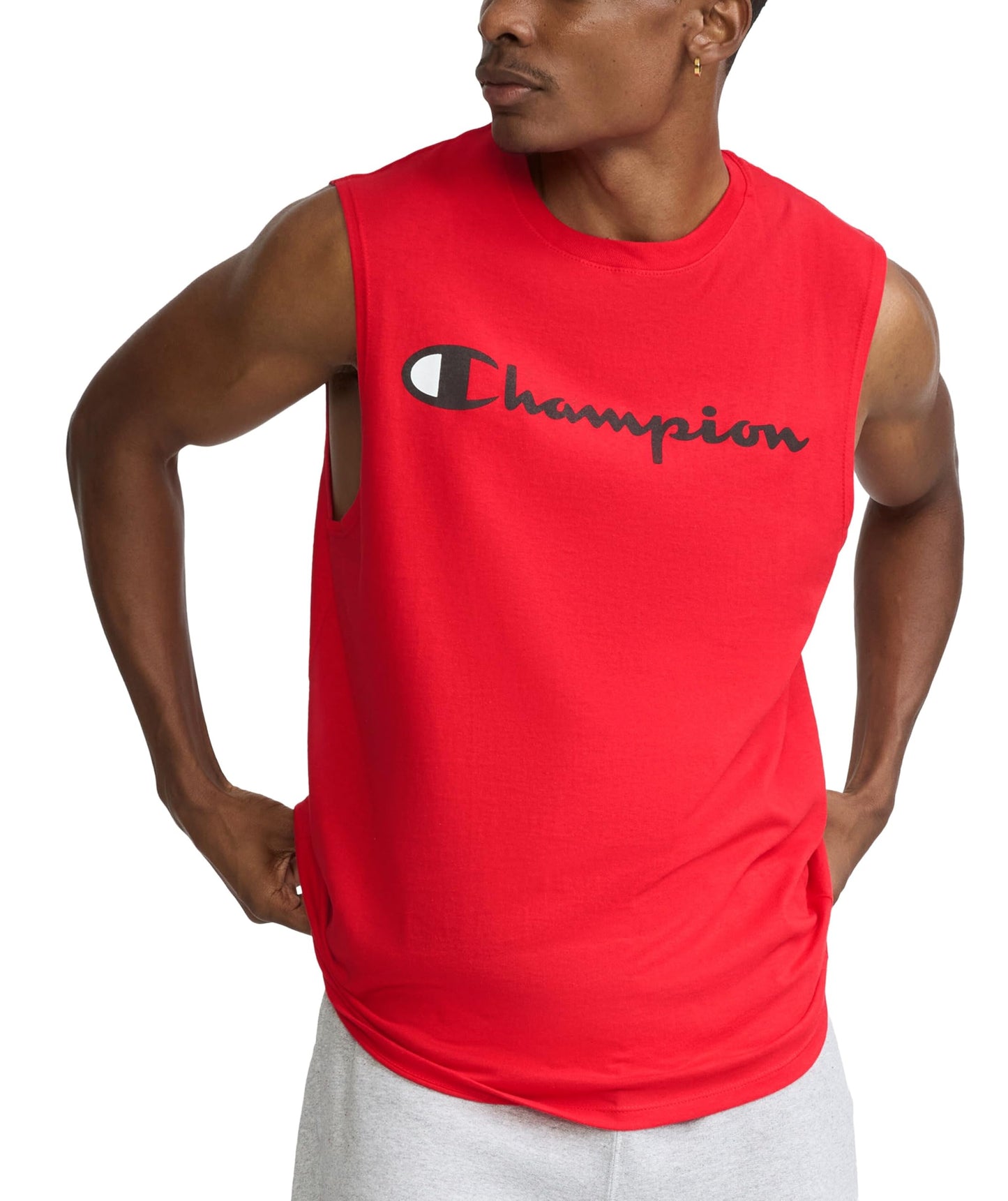 HOTChampion Men's Muscle Tank, Classic Graphic Muscle Tee, Sleeveless T-shirt for Men (Reg. Or Big & Tall)