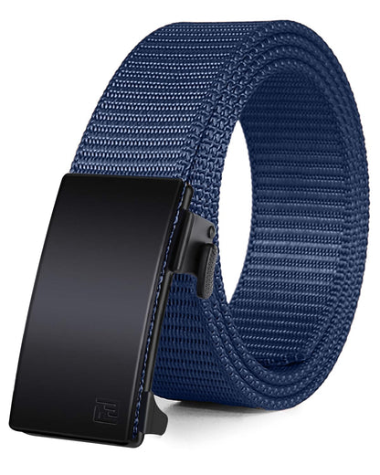 HOTFAIRWIN Men's Ratchet Belt, Nylon Tactical Belt, Adjustable Ratcheting Buckle for Golf Work Casual Outdoor Hiking Daily Wear