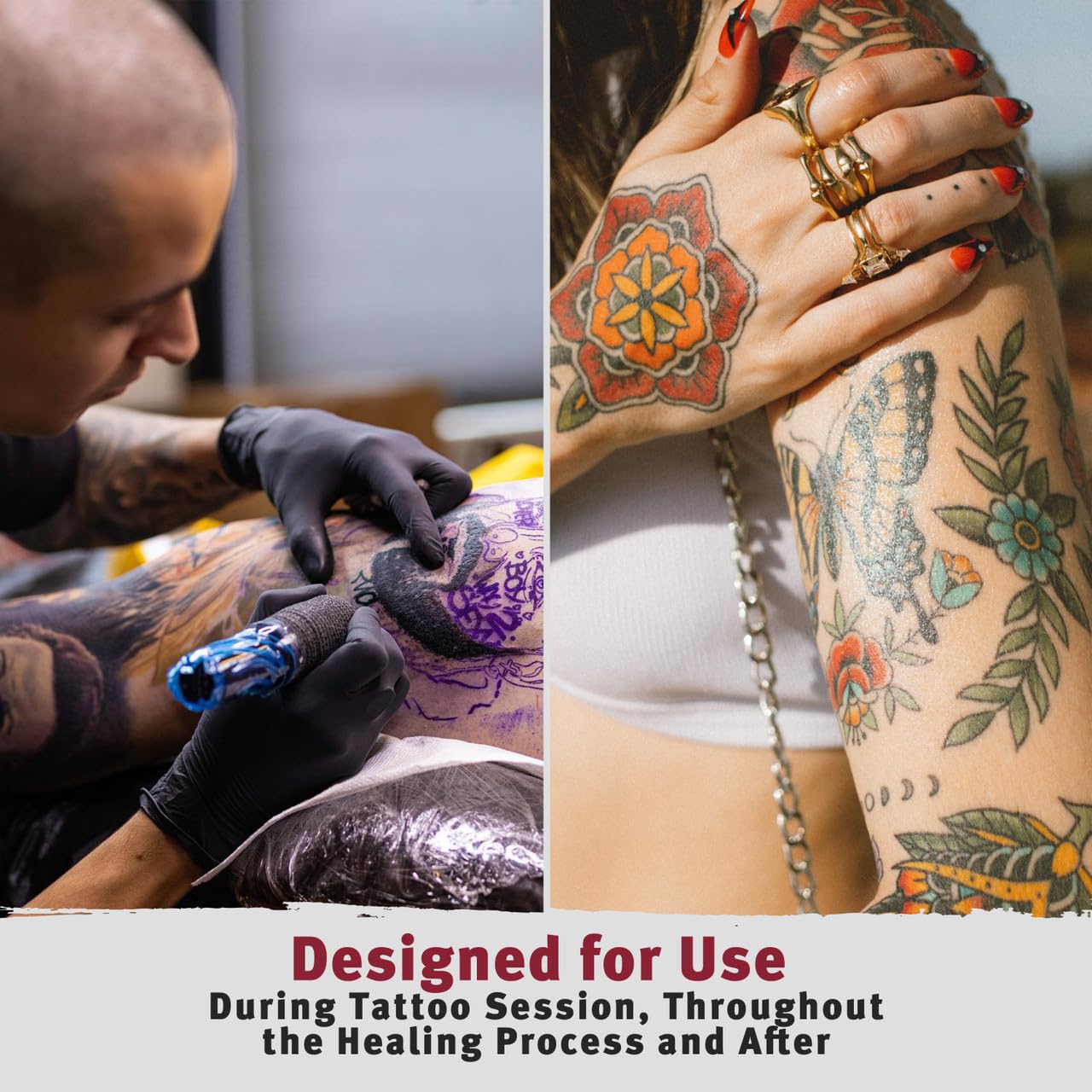 HOTHustle Butter Deluxe – Tattoo Butter for Before, During, and After the Tattoo Process – Lubricates and Moisturizes – 100% Vegan Replacement for Petroleum-Based Products – 1 oz