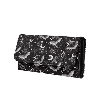 HOTNovelty Jeans Print Womens Wallets Leather Clutch, Vintage Denim Block Patch Design Long Wallet for Women Blue Credit Card Holder with Coin Purse ID Window