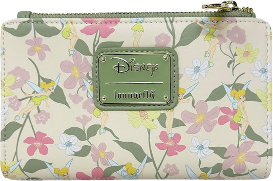 HOTLoungefly Tinkerbell Floral Wallet Disney Licensed Peter Pan