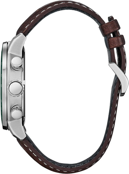 HOTCitizen Men's Eco-Drive Weekender Brycen Chronograph Watch Stainless Steel Case