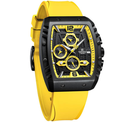 HOTNAVIFORCE Men Quartz Watch Auto Date Week Business Dress Analog Wrist Watches