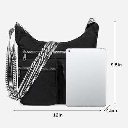 HOTCLUCI Waterproof Nylon Crossbody Bags For Women Bundles with Small Wallet for Women