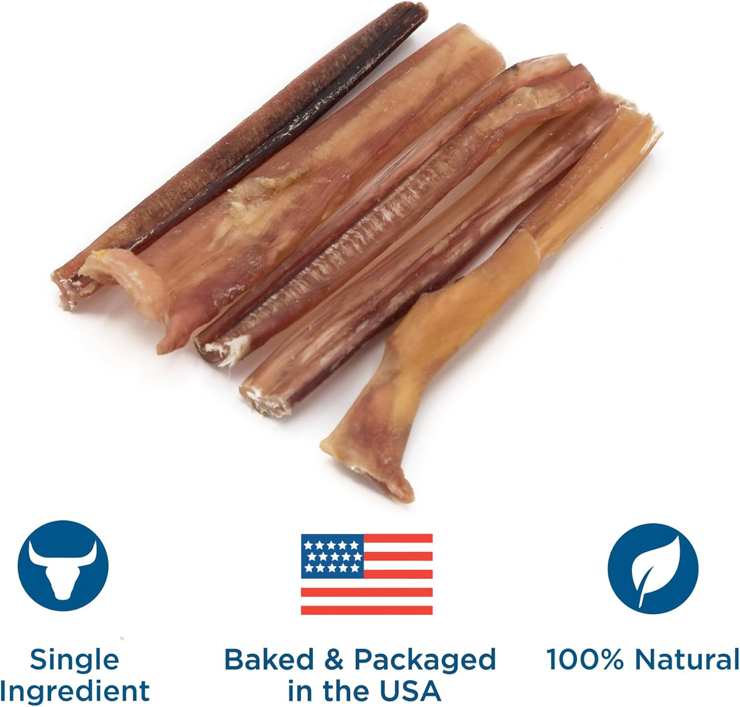 HOTBest Bully Sticks 4 Inch Bully Sticks for Dogs - 8 oz (Pack of 1) - Natural Grass-Fed Dog Treats Small Breed, Grain and Rawhide-Free, Perfect for Small or Young Canines