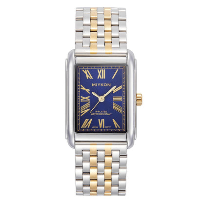 HOTMiykon Vintage Dress Watches for Men – Square Tank Watch with Solid Stainless Steel Bracelet, Mens Dress Watches – Japanese Quartz, Waterproof to 100ft