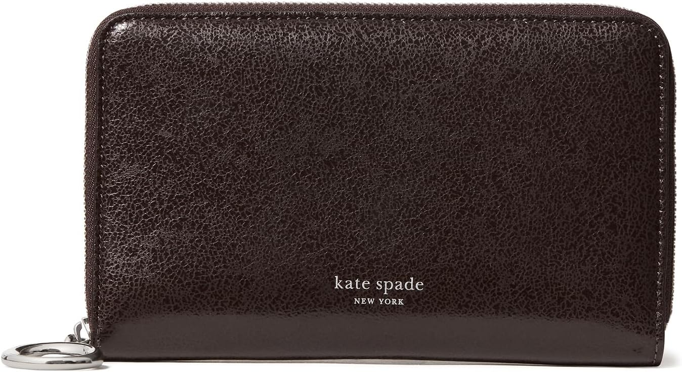 HOTkate spade new york Halo Glazed Leather Medium Zip Around Wallet
