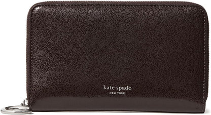 HOTkate spade new york Halo Glazed Leather Medium Zip Around Wallet