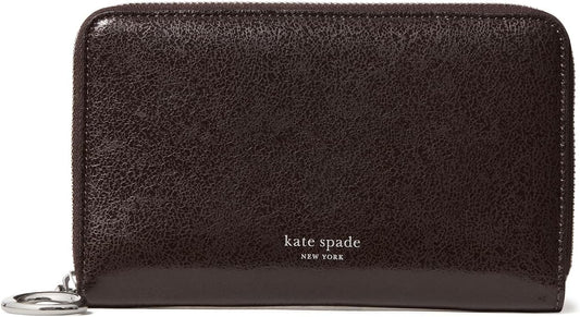 HOTkate spade new york Halo Glazed Leather Medium Zip Around Wallet