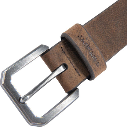 HOTCarhartt Men's Durable Full Grain Saddle Leather Classic Belts, W/Rugged Antique Nickel Hardware
