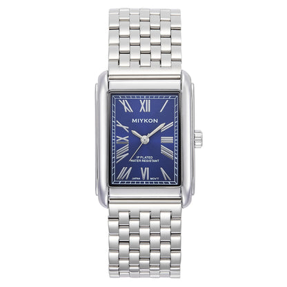 HOTMiykon Vintage Dress Watches for Men – Square Tank Watch with Solid Stainless Steel Bracelet, Mens Dress Watches – Japanese Quartz, Waterproof to 100ft