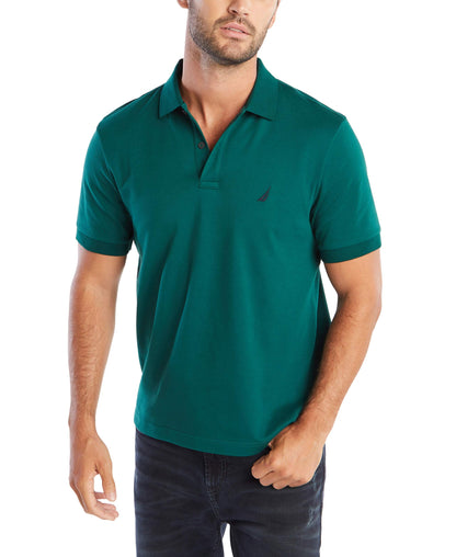 HOTNautica Men's Classic Fit Short Sleeve Dual Tipped Collar Polo Shirt