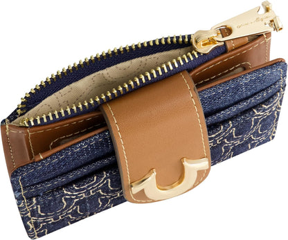 HOTTrue Religion Women's Mini Wallet, Dark Denim, One Size