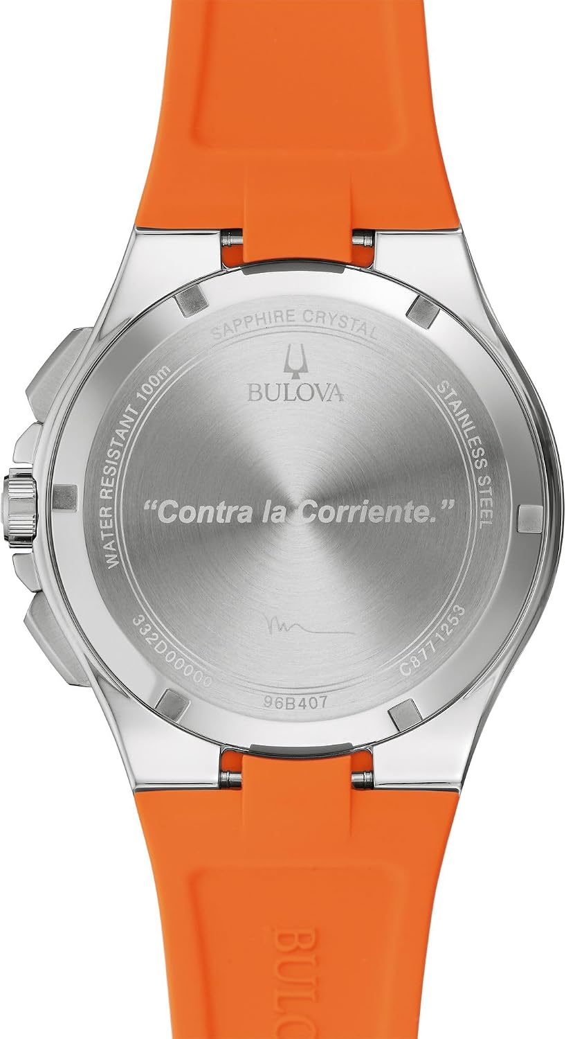 HOTBulova Marc Anthony Sport Strap Quartz Watch, Stainless Steel, Sapphire Crystal