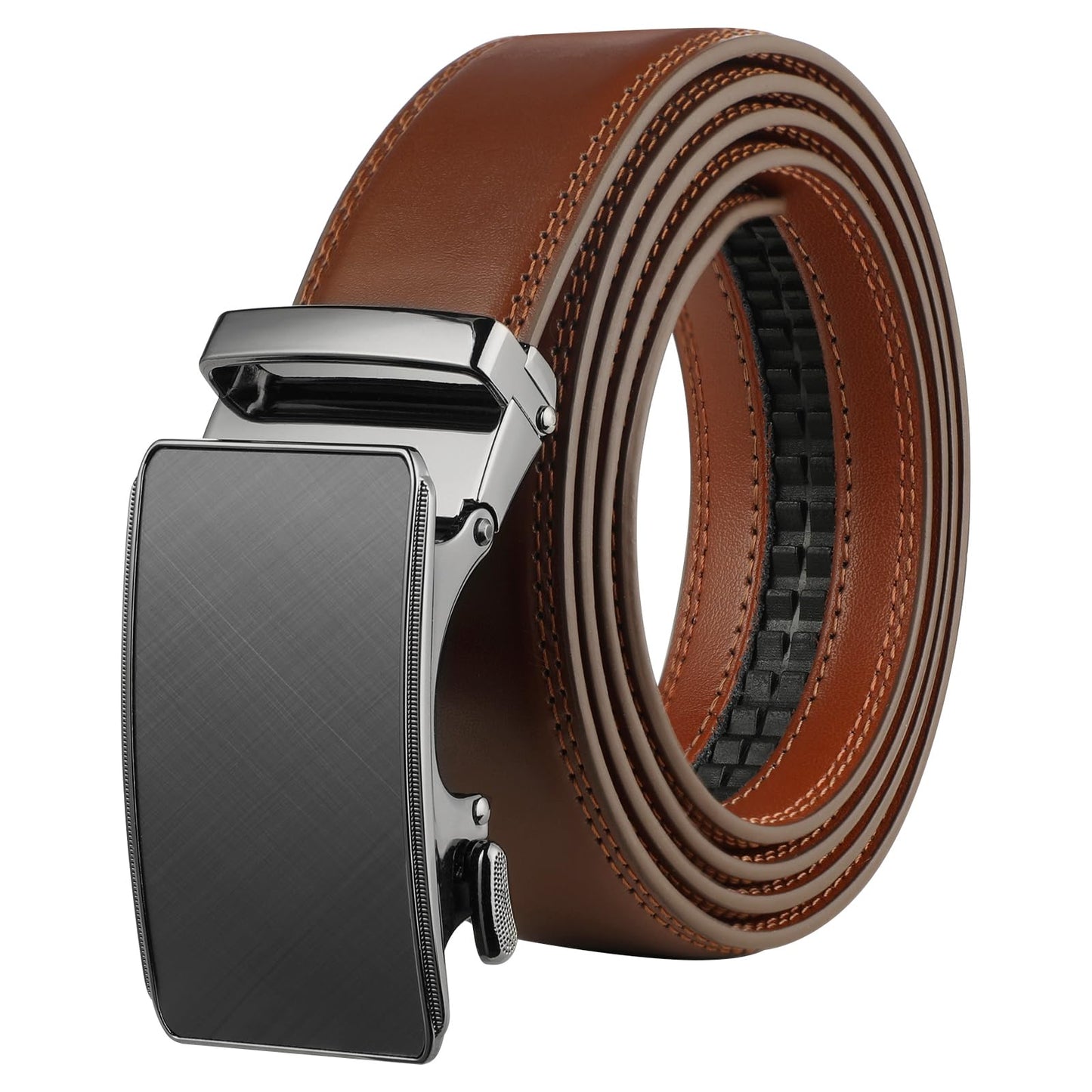 HOTLavemi Men's Real Leather Ratchet Dress Casual Belt, Cut to Exact Fit,Elegant Gift Box