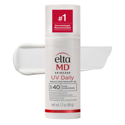 HOTEltaMD UV Daily SPF Face Sunscreen Moisturizer with Zinc Oxide, Daily Face Moisturizer with SPF, Sunscreen for Dry Skin
