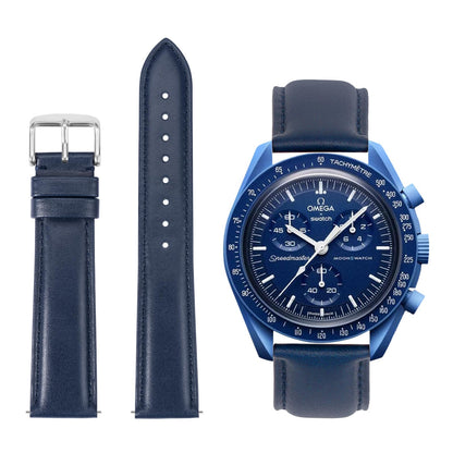 HOTTStrap Leather Watch Bands for Moonswatch - Watch Strap Compatible with Omega x Swatch Moonwatch - 20mm Quick Release Watch Band Replacement for Moonswatch Speedmaster