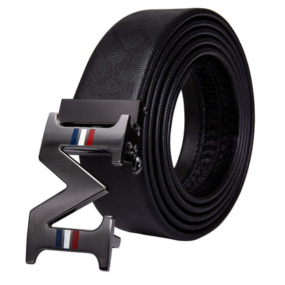 HOTDubulle Designer Mens Belts, Sliding Automatic Buckle Ratchet Dress Belt TOP Genuine Leather Strap Gifts